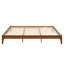 Structure de lit plateforme en bambou sec de 12 pouces avec support en lattes de bois et assemblage facile, aucun sommier tapissier n'est requis.-971519020