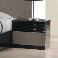 Table de chevet noire Kahlil 