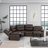 Culbreth 4-Piece Modern Fancy Faux Leather Power Reclining Sectional With Wide Back
