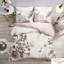 Housse de couette Shabby Chic King / King - 3 pièces en coton imprimé, motif floral, attrait doux pour la chambre à coucher, fermeture à boutons, attaches de coin, style imprimé, design, combinaison de couleurs,