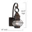 Lanterne murale d'extérieur 1 lumière Zamarripa Brown-1229598206