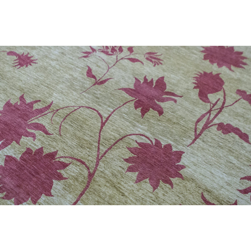 Tibetan Wool Floral Area Rug