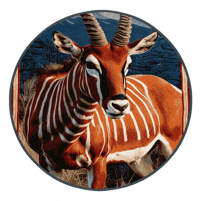  Tapis lavable Bongo, Rond 5 pi