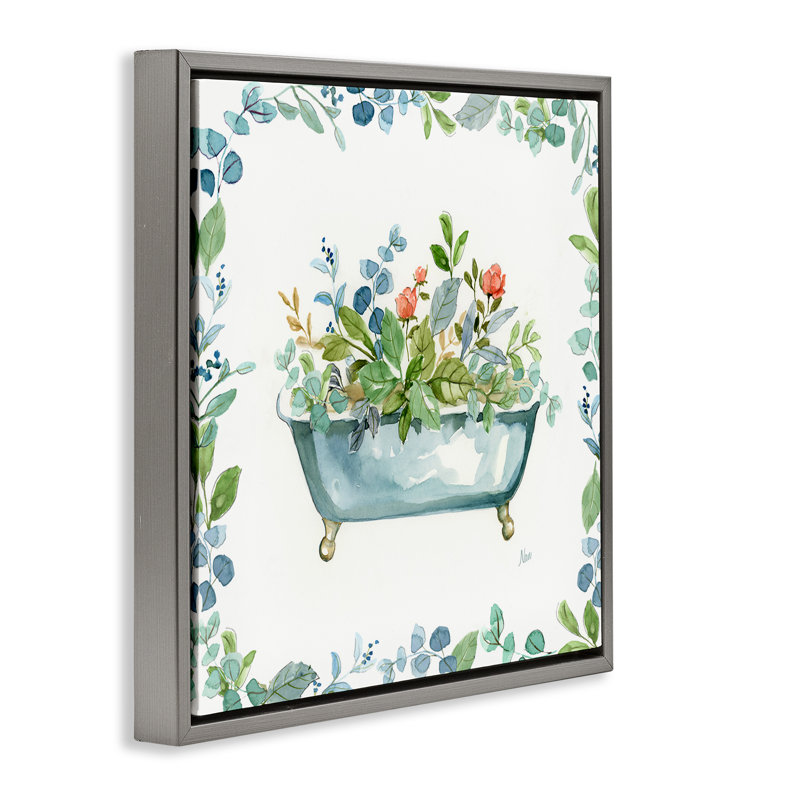 Art mural sur toile Floater, Cadre flottant gris lustré, H 25 po x l 25 po