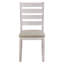 Ensemble de salle à manger 5 pièces avec table rectangulaire et 4 chaises rembourrées, bois, 60 L, pour une utilisation décontractée