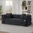 Modern Cord Sofa With Stylish Appearance, Classic Square Design, Unique Two-Tier Design, Convertible Into A Bed, Ideal For Apartments And Large Spaces.-1315111067