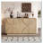4-Door Sideboard with Semi-Circular Handles and Adjustable Shelves-1314034826