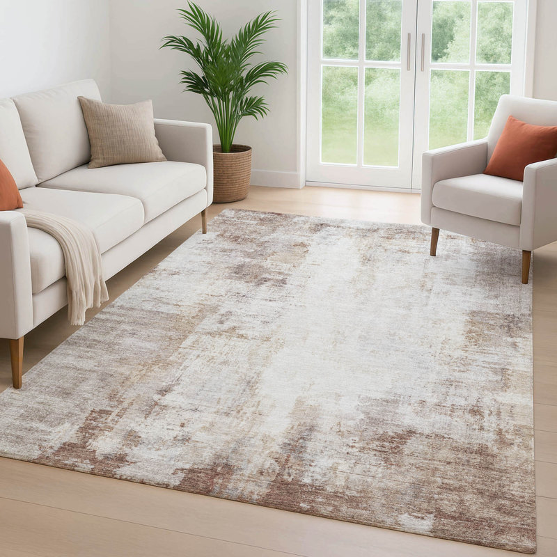 Premium Machine Washable Mayfield  modern Rug, 10' x 14', Beige