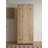 Nordic Solid Wood Red Oak Bookcase With Tempered Glass