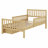 Classic Wood Platform Bed Frame with Guardrails and 2 Storage Drawers-126553072