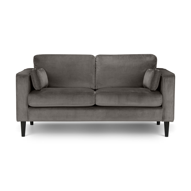Gagarin 2 Seater Velvet Loveseat, Grey