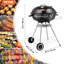Barbecue au charbon avec bouilloire de l 32 po VEVOR