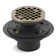 Round Design 3" Grid Shower Drain