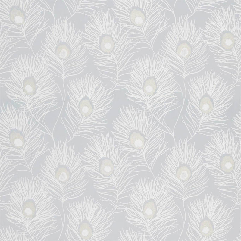 Orlena Fabric, Powder Blue/Gilver
