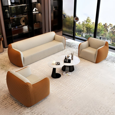 Creative light luxury sofa tea table combination