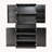 Spacious Fluted Kitchen Pantry Hargett with 3 Keyboard Drawers and 6 Adjustable Shelves, Perfect for Versatile Storage in Multiple Rooms-1568691318
