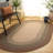 Braided Hand Loomed Performance No Pattern Indoor Indoor/Outdoor Area Rug-354126216