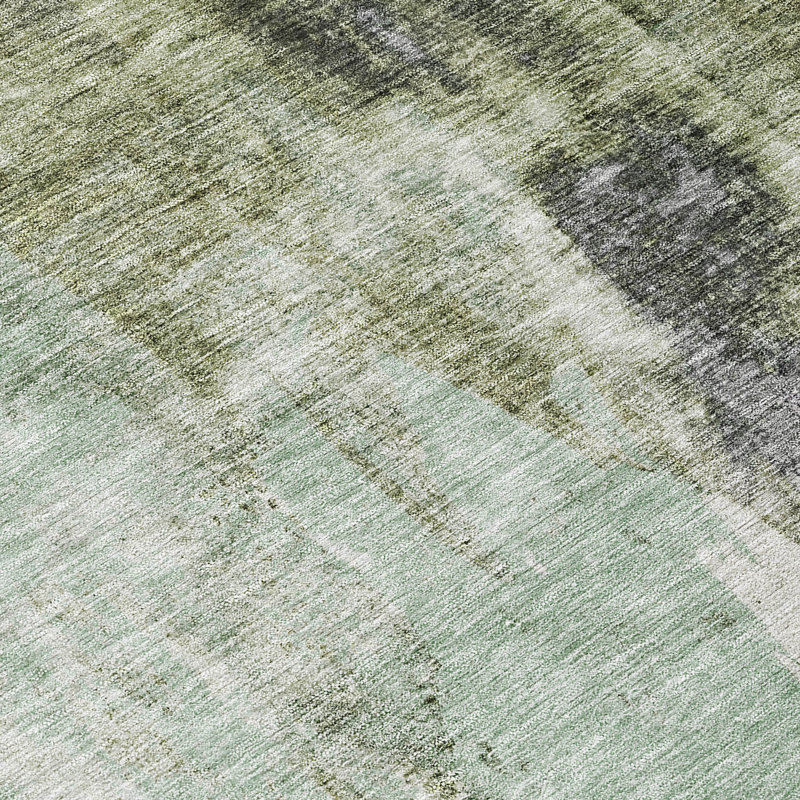 Tundra Green Washable Indoor-Outdoor Rug - , 9' x 12'