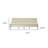 77" Beige Upholstered Convertible Futon Sleeper Sofa