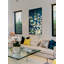 «White In Blue», reproduction d'art sur toile tendue-16158693