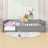 Floor Bed Frame with High Guardrails and Low Profile Design-1204430574-1204430572