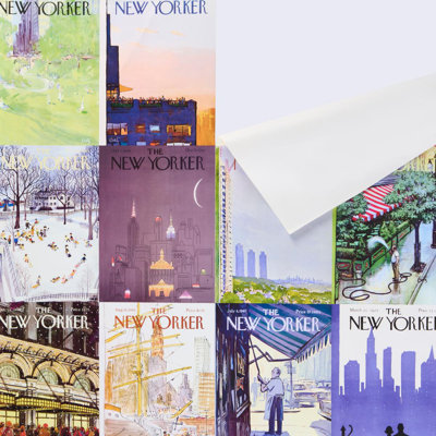Schumacher x The New Yorker City-View Covers Wallpaper