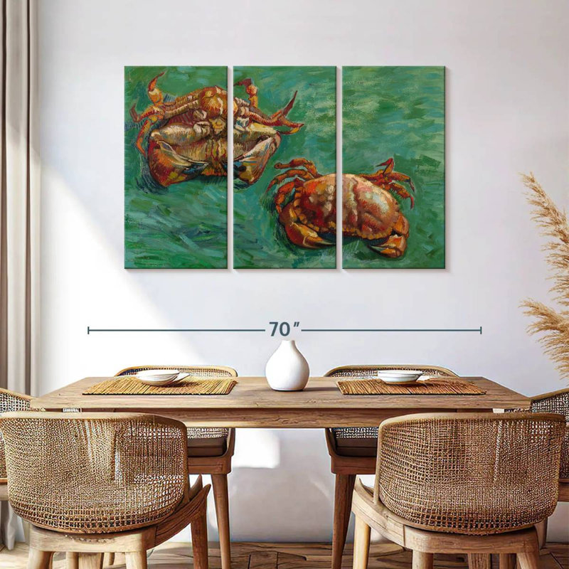 Deux crabes Brampt, H 36 po x l 57 po