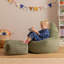 Kids Dalton Corduroy Recliner Bean Bag and Square Footstool-118322715