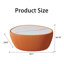 Light Marble Top Goose Eggs Shape Leather Orange Colour Coffee Modern Sofa Table  For Living Room Furniture-1717801192