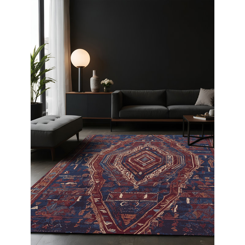Tapis brun soyeux et moelleux, Carré 3 pi