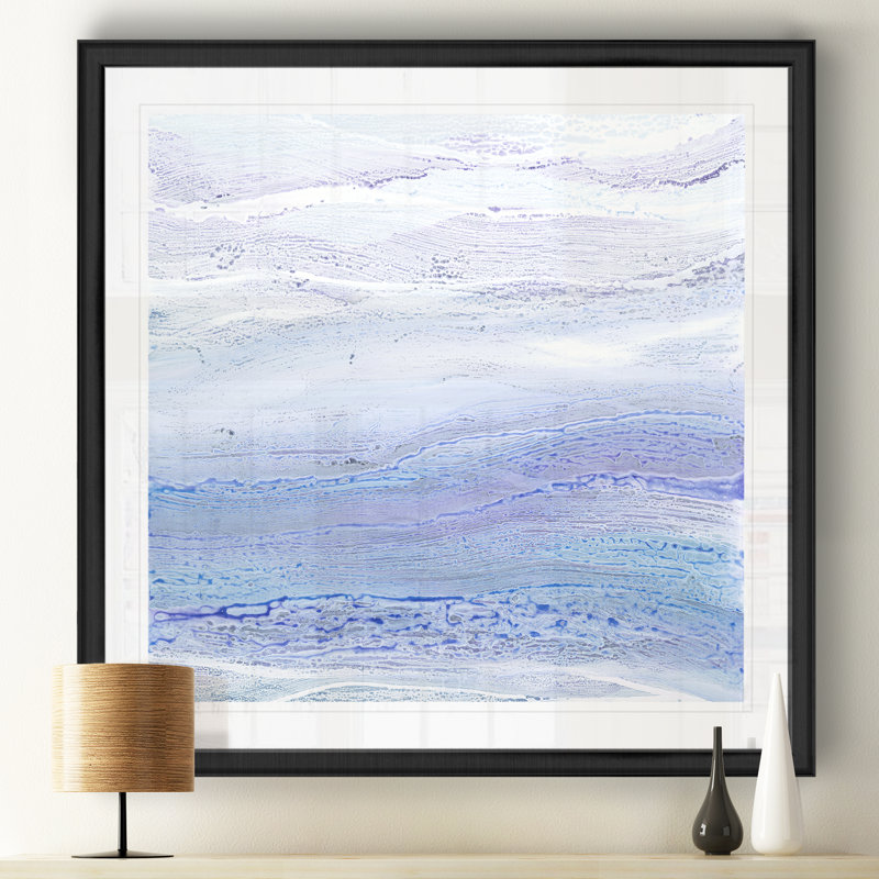 « ultra mauve ii »-reproduction d’art sur toile, H 26,5 po x l 26,5 po x P 1,5 po, Cadre noir