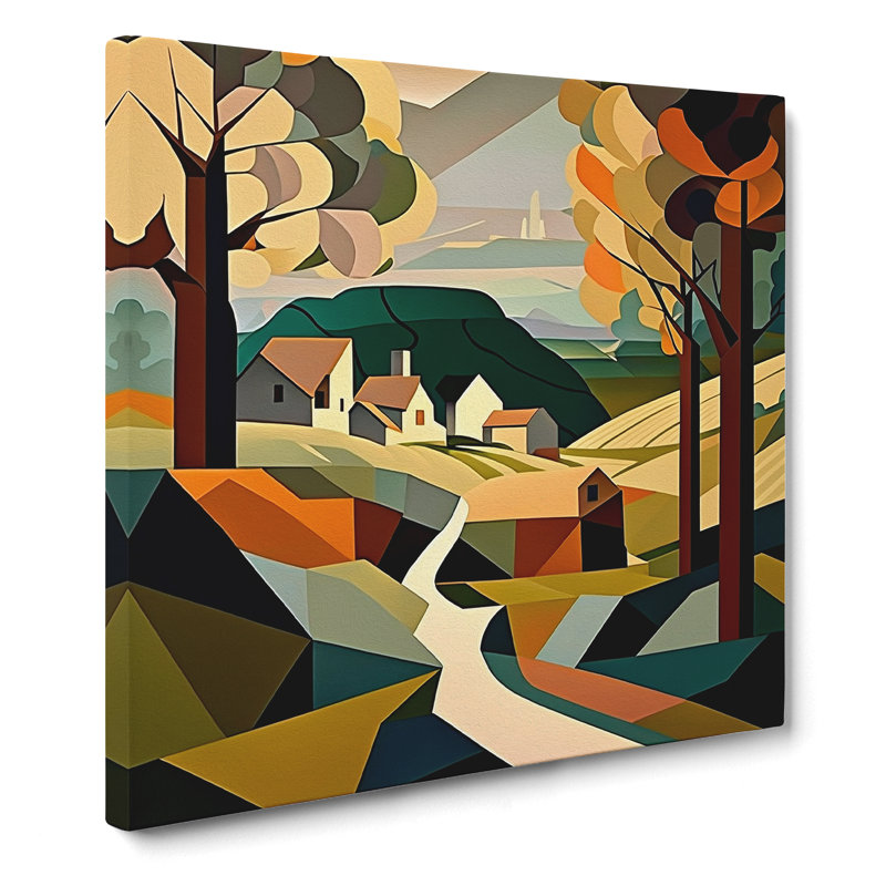 Landscape Cubism - Wrapped Canvas