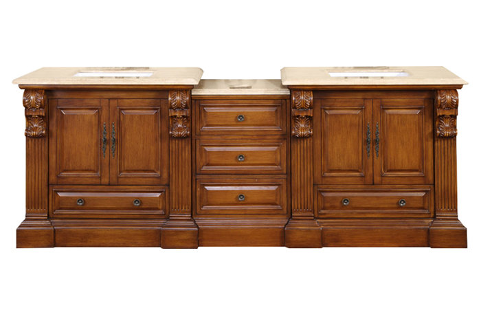 Ensemble de meuble-lavabo double 95 po Tonquin