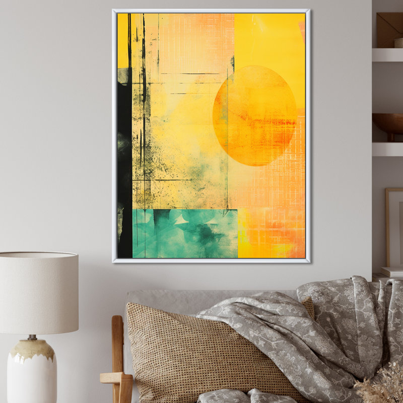 Full Moon Rustic Memories I - reproduction sur toile, Cadre flottant blanc, H 32 po x l 16 po x P 1 po