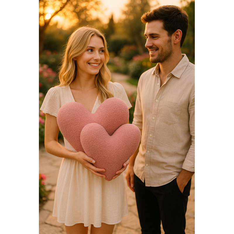 Coussin rose de qualité supérieure, 15,0 x 13,0 x 3,5 pouces | 100% polyester avec rembourrage en silicone doux | Lavable à la machine à 68 ° F | Parfait pour la décoration intérieure, le confort et le soutien | Idéal pour les chaises et les canapés