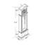 Horloge de parquet 72 "