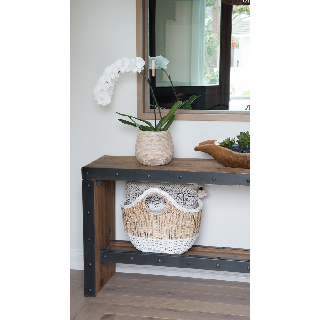 Everard Rattan Cachepot Beachcrest Home™ 