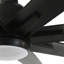 Ventilateur de plafond à moteur à DEL 8 pales de 72 pouces avec télécommande et ensemble d'éclairage intégré Kilsey