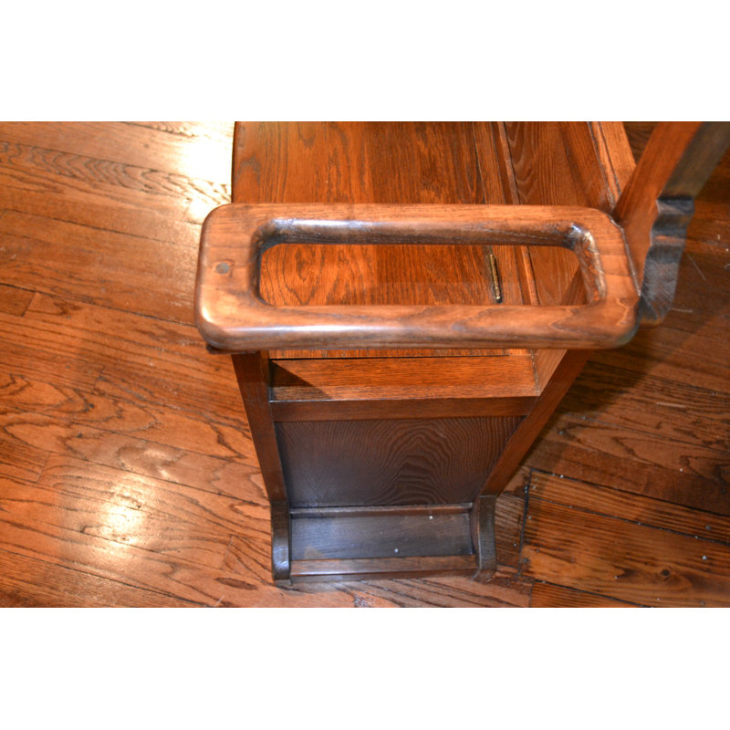 Oak Hall Tree with Storage Trunk, Walnut