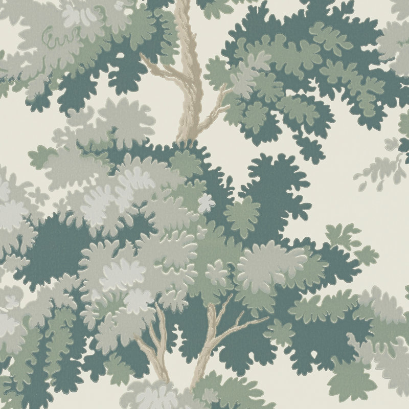 Raphael Floral Wallpaper Roll by Sandberg, Green
