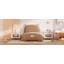 Lit plateforme tapissier simple avec tête et pied de lit en forme d'ours-1173548173