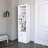 White Bar Cabinet For Wine Arranging And Display Feature - 15 Shelves, 2 Doors, Engineered Wood 13.3 Inches Deep, Construction