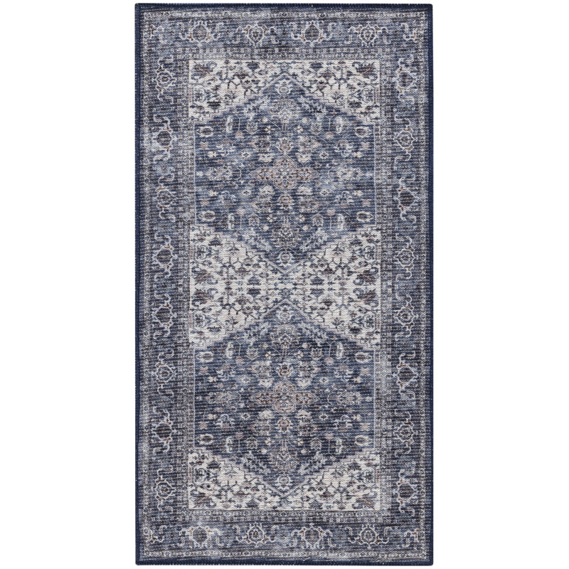 Washable Oriental Rug, Rectangle 2' x 3'9"