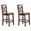 Chaises à hauteur de comptoir en croix (ensemble de 2)-610392762