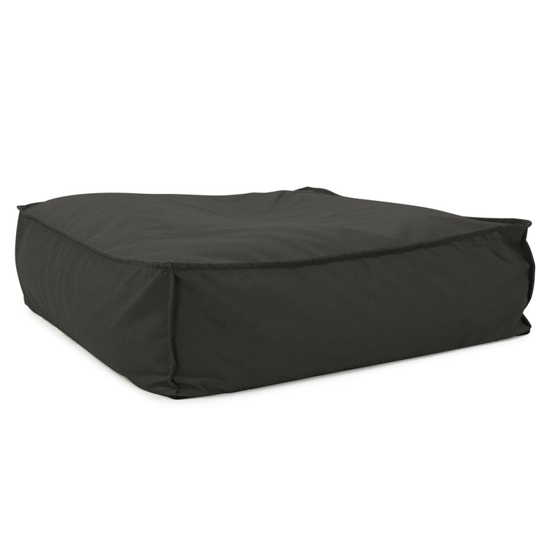 Repose-pieds d'extérieur avec coussin Albelo-Sire, Charbon paysage marin