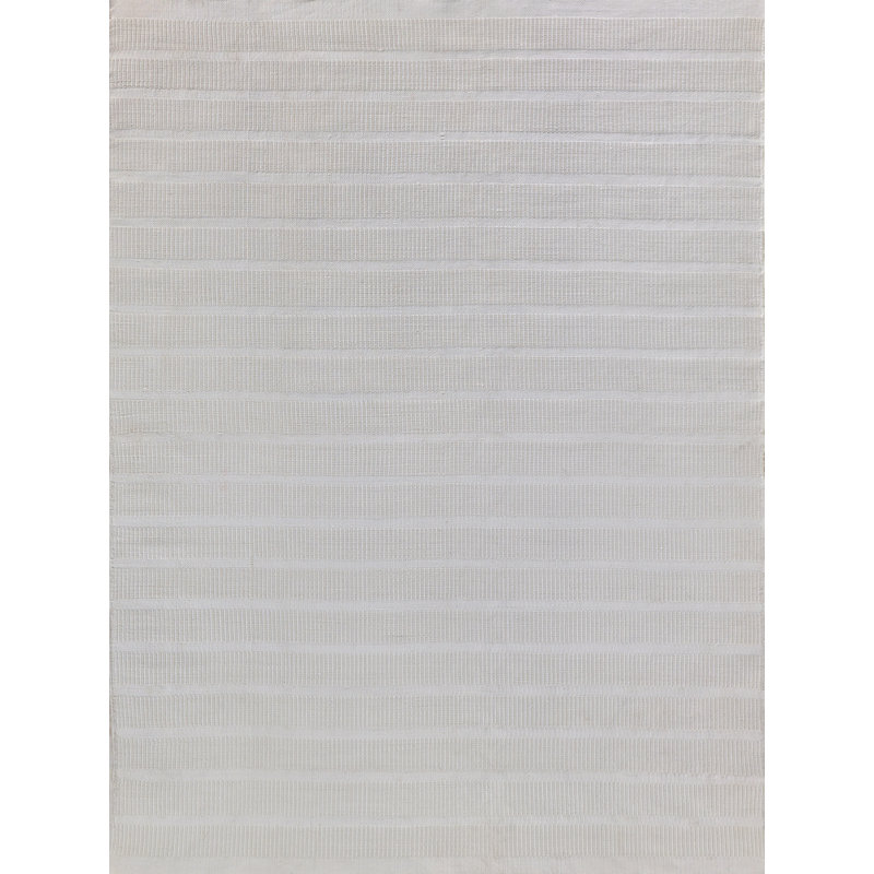 Boca Striped Area Rug in Light Beige, Rectangle 2' x 3'