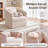 360-Degree Swivel Upholstered Armchair with Accent Pillow-367928017