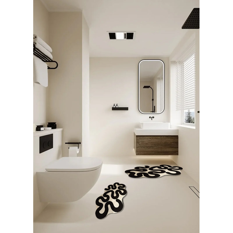 Ensemble de tapis pour salle de bain Kerigan, L 19,6 po x L 31,5 po