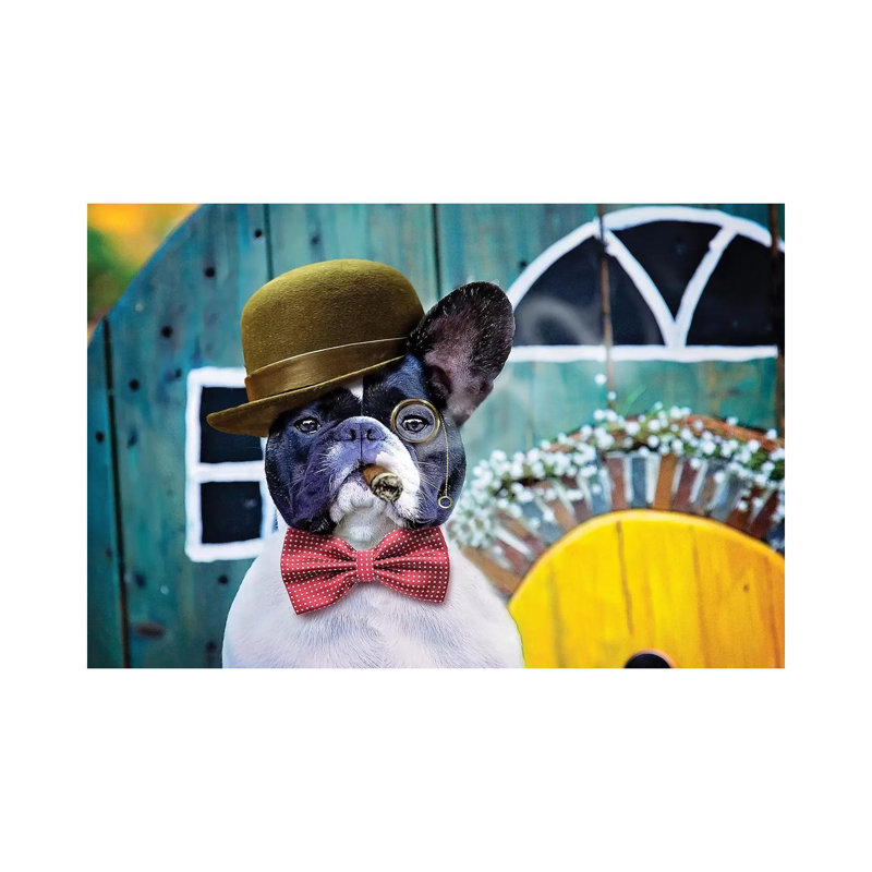 Gentleman Charlie 1 Piece Wrapped Canvas Wall Art, 20.32cm H x 30.48cm W x 1.9cm D