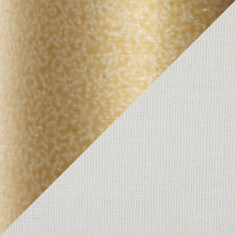 Contemporary Metal Floor Lamp, Gold, White